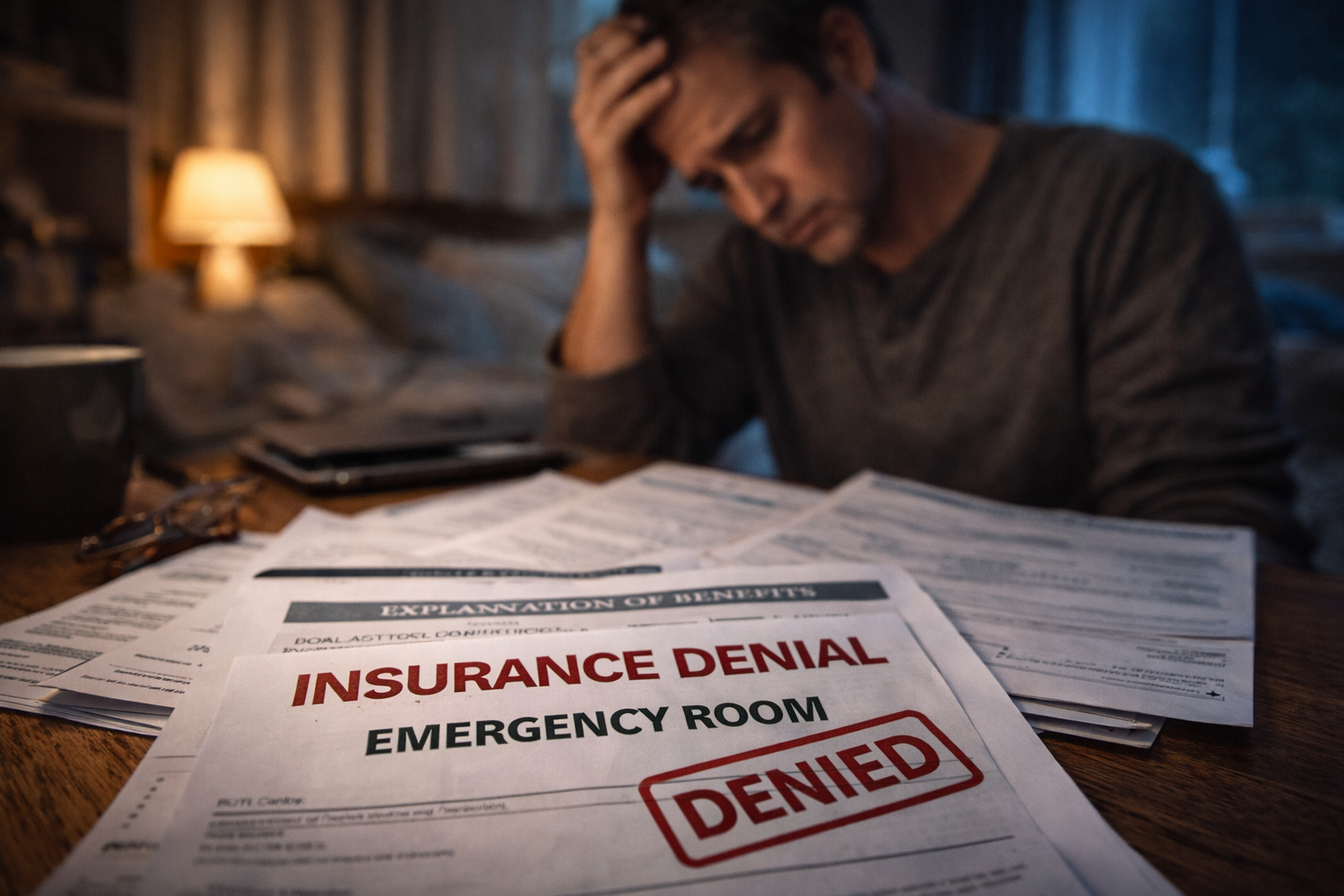 insurance denied emergency room visit