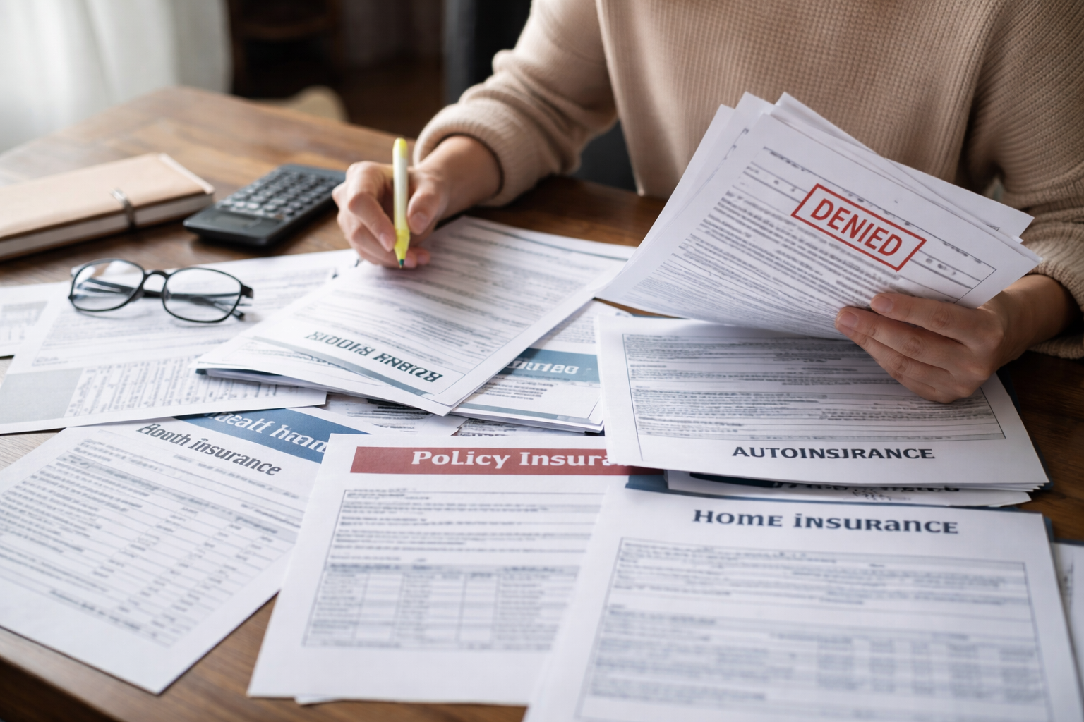 insurance denied policy exclusion appeal