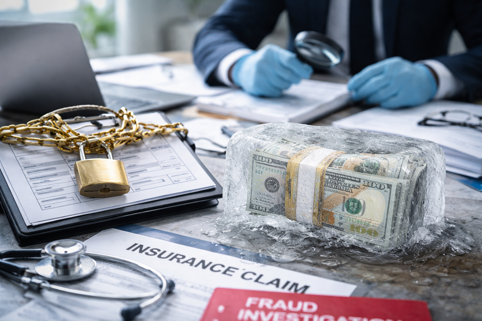 Insurance Claim Flagged as Fraud Investigation and Payment Frozen