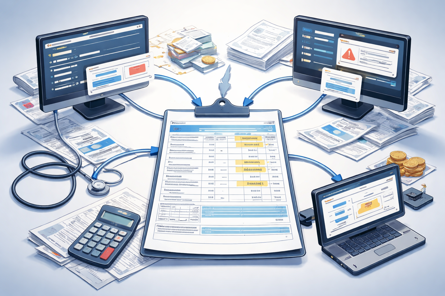 Insurance Claim Split Across Multiple Processing Systems Causing Partial Payment Mismatch